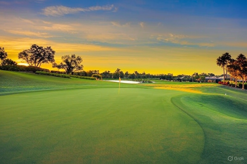 Verandah Golf Club
putting green and flagstick via Grok 3