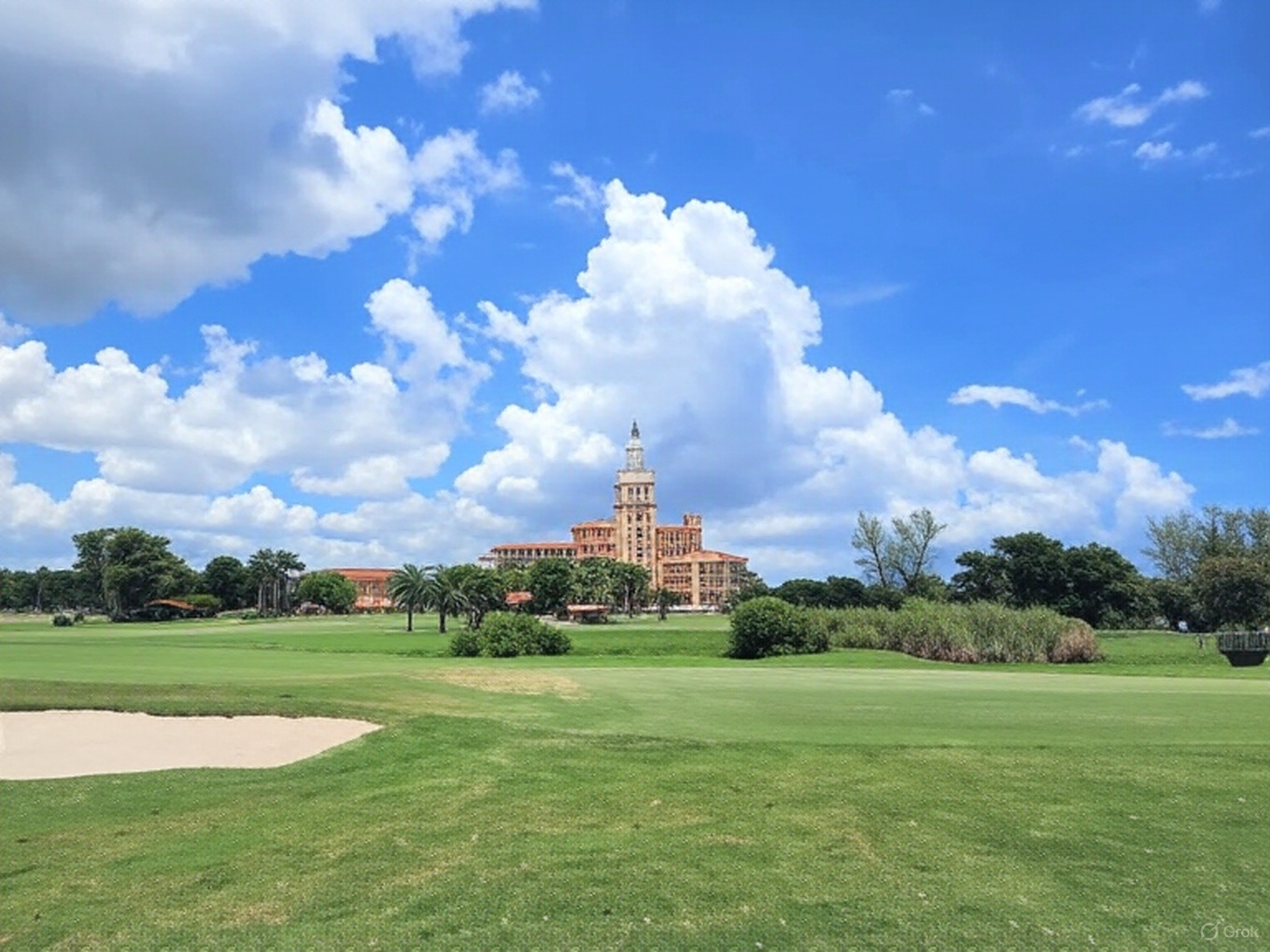 biltmore-golf-course-miami-fl Biltmore Golf Course Miami Florida with hotel in background via Grok