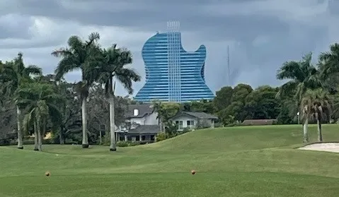 The Club at Emerald Hills with Hard Rock Guitar in background