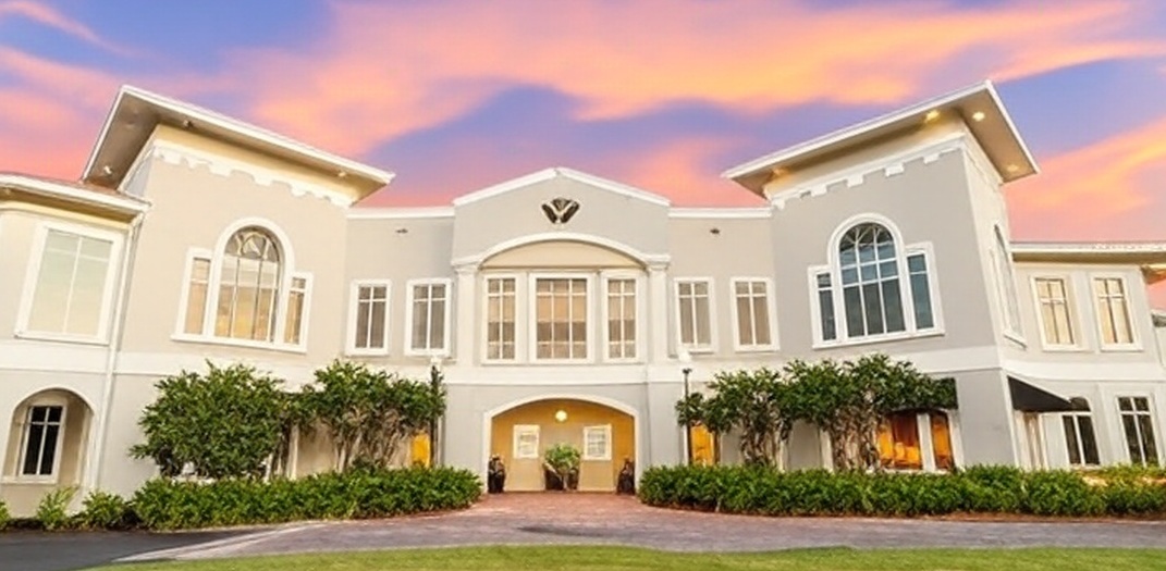 Imperial Golf Club in Naples FL clubhouse view via Grok