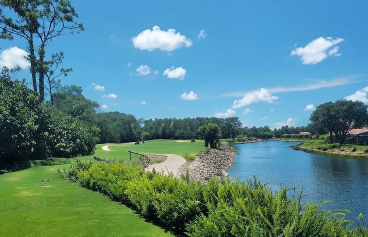 Naples Heritage Golf & Country Club in Naples Florida water view via Grok