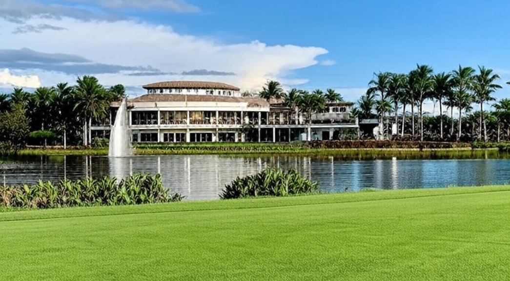 The Colony Golf & Country Club in Bonita Springs Florida view of clubhouse via Grok