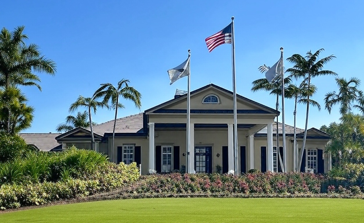 The Rookery at Marco in Naples FL clubhouse view via Grok