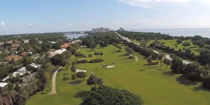 Alan C. Alford Red Reef Family Golf Course arial view of golf course via Grok