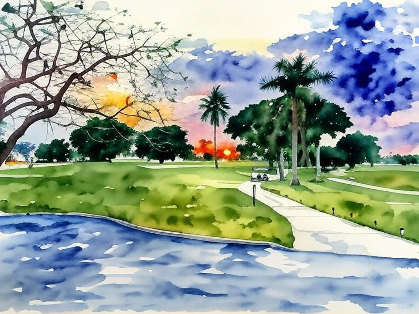 Melreese Country Club watercolor is permanently closed via Grok