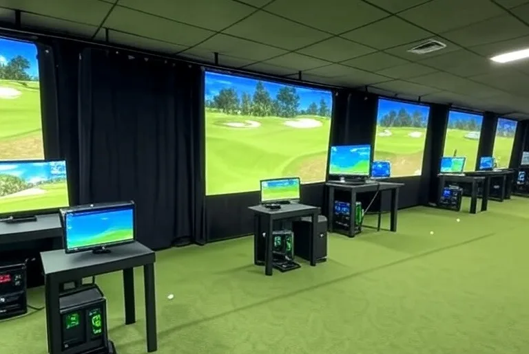 247 Indoor Golf in Stuart Florida view of golf course via Grok<br />
