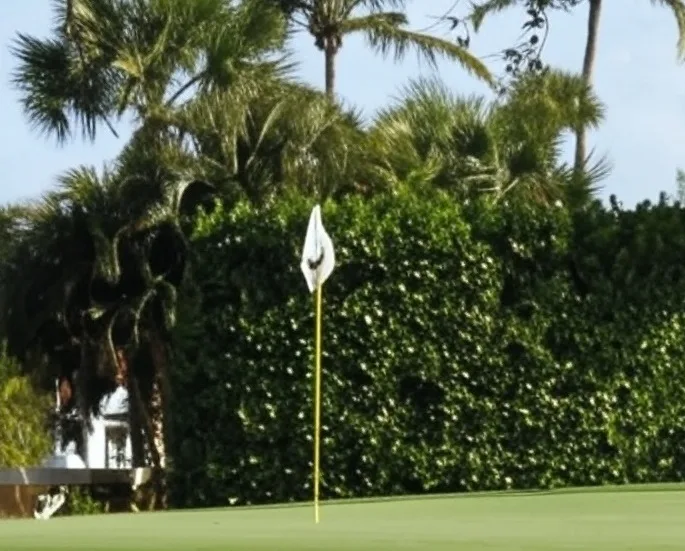 Miles Grant Country Club in Stuart Florida view of golf course green via Grok