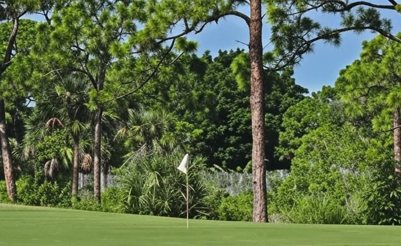 Sailfish Sands Golf Course in Stuart Florida view of golf course green via Grok
