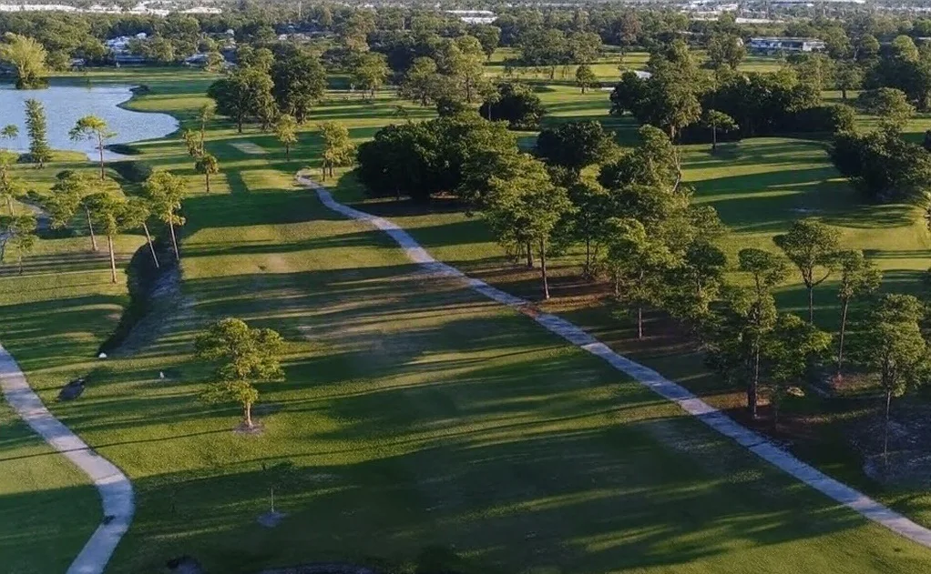 The Shores of North River Golf Club in Stuart Florida arial view of golf course via Grok