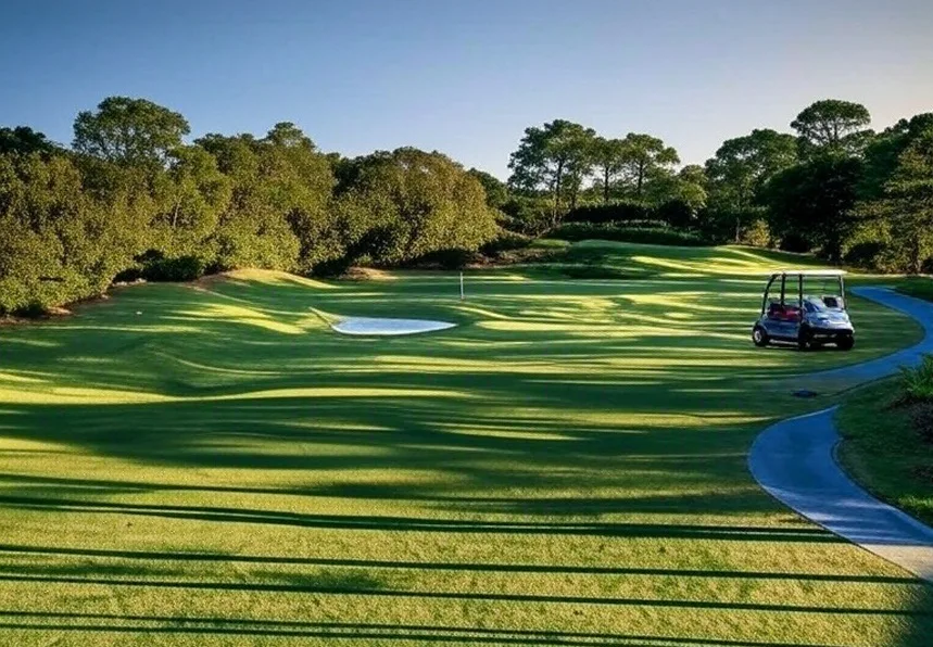 Willoughby Golf Club in Stuart Florida view of golf course fairway via Grok
