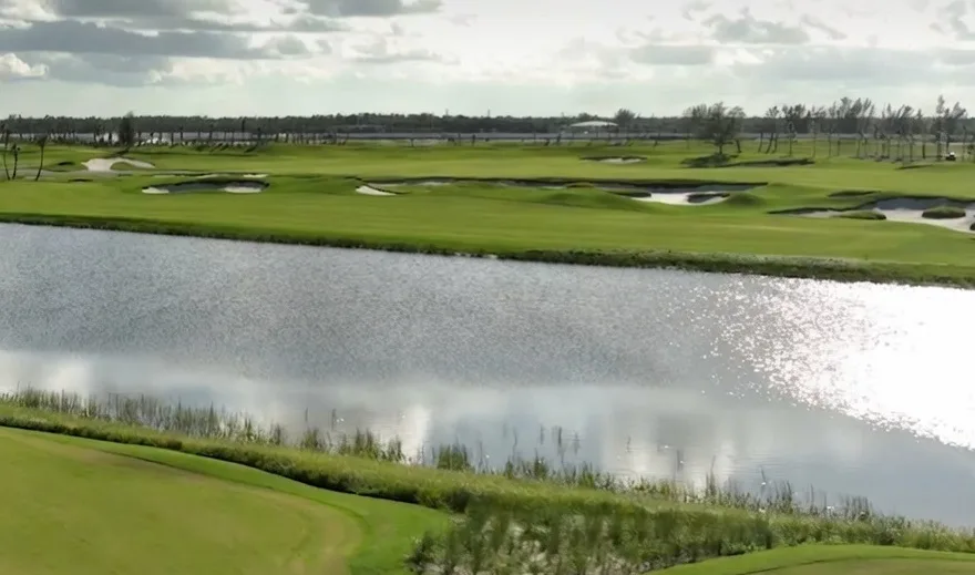 Panther National in Palm Beach Gardens Florida view of golf course via Grok